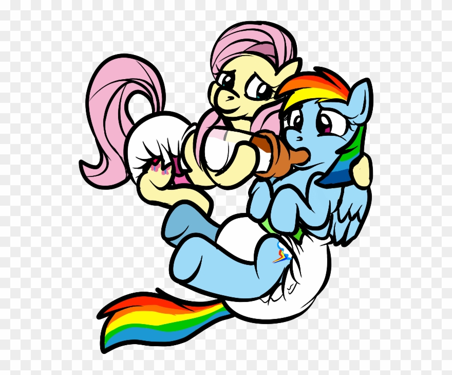 Rainbow Dash Is A Big Babby - My Little Pony Diaper Rainbow Dash Clipart