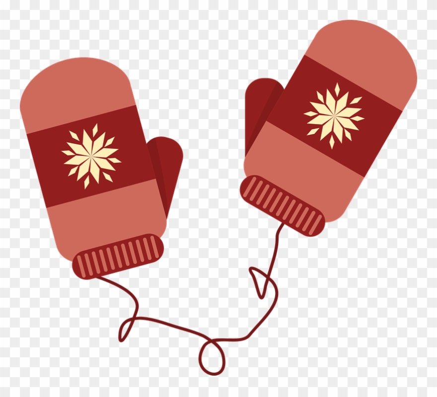 Clipart Snow Mitten - Mitten Gloves Clipart - Png Download
