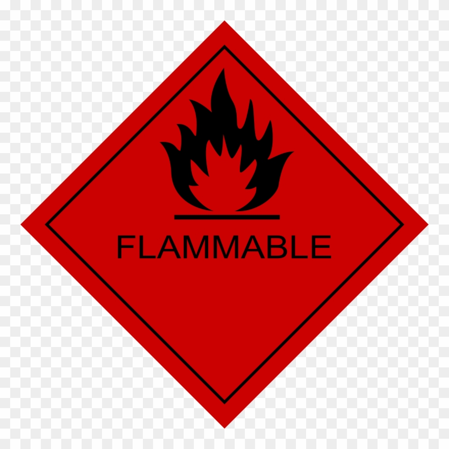 Flammable Sign Clipart - Fire Triangle - Png Download