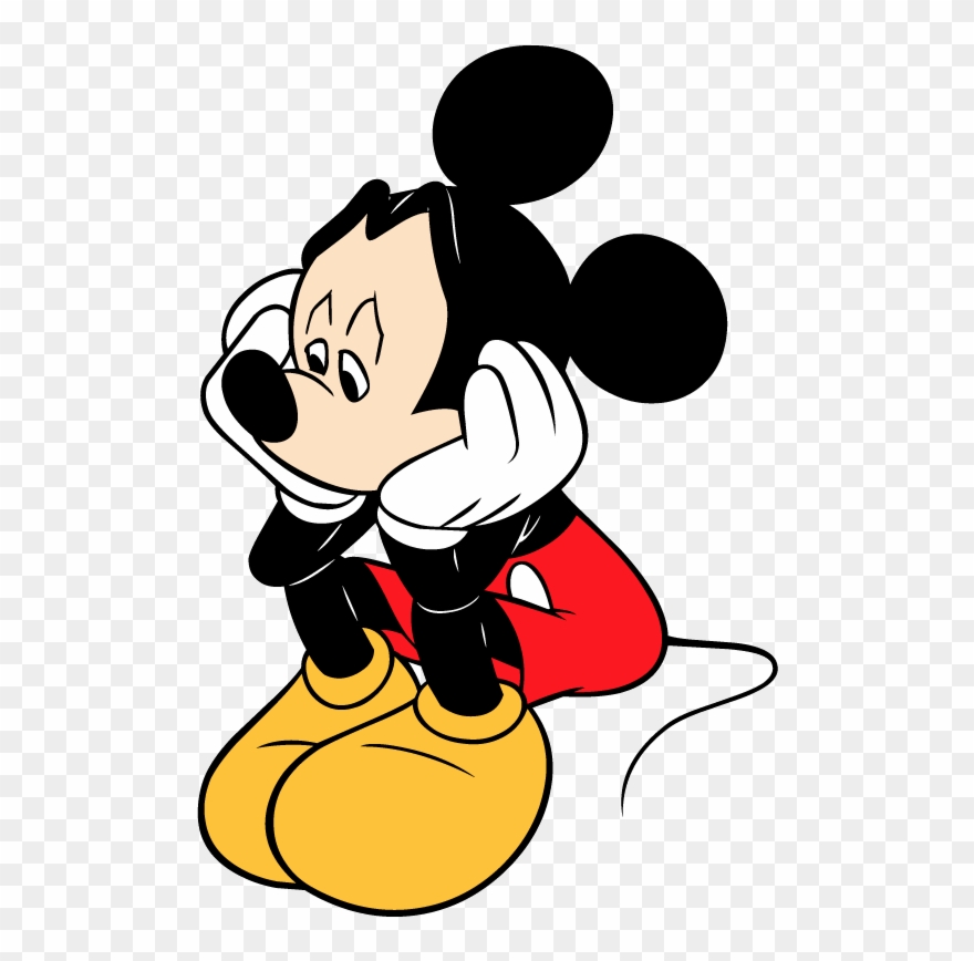 Mickey Mouse Says Farewell To Boston - Sad Cartoon Clipart