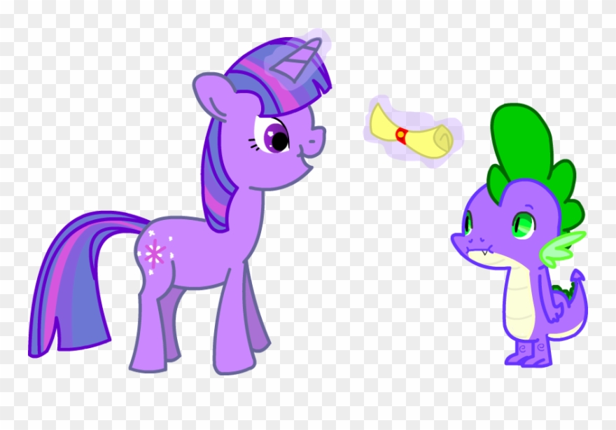 Twitchy-tremor, Letter, Safe, Spike, Twilight Sparkle - Cartoon Clipart