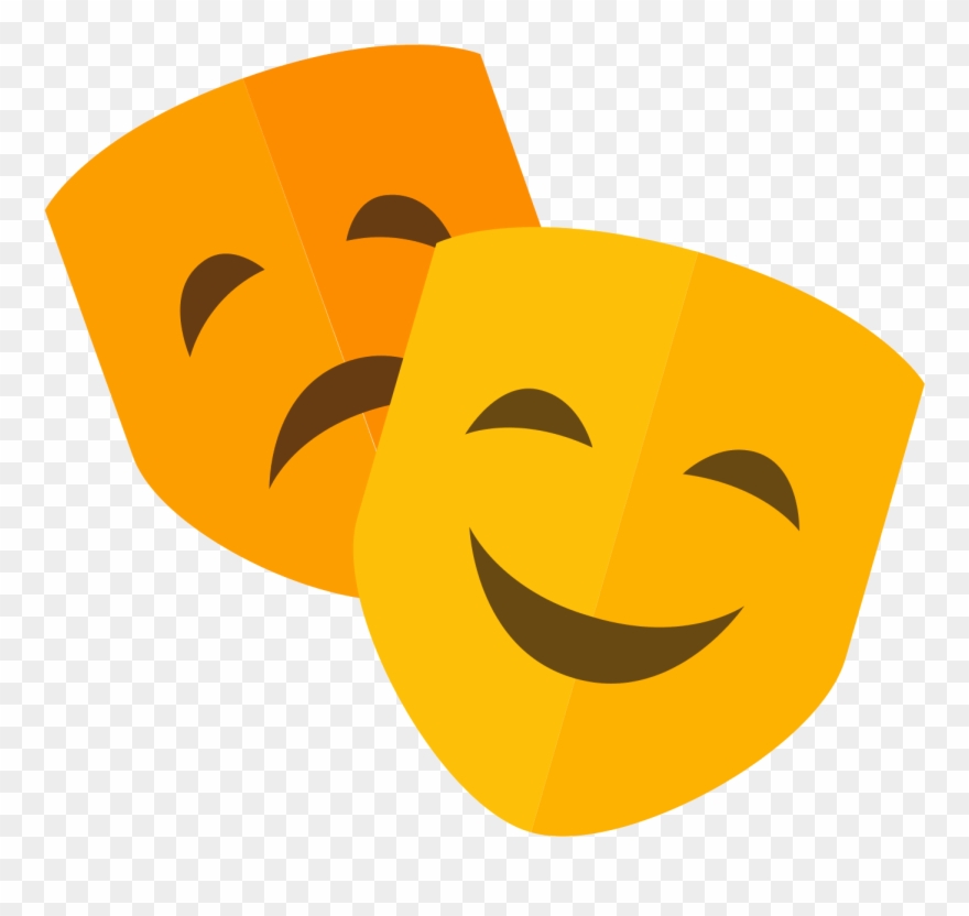 Theatre Mask Icon - Theater Mask Icon Png Clipart