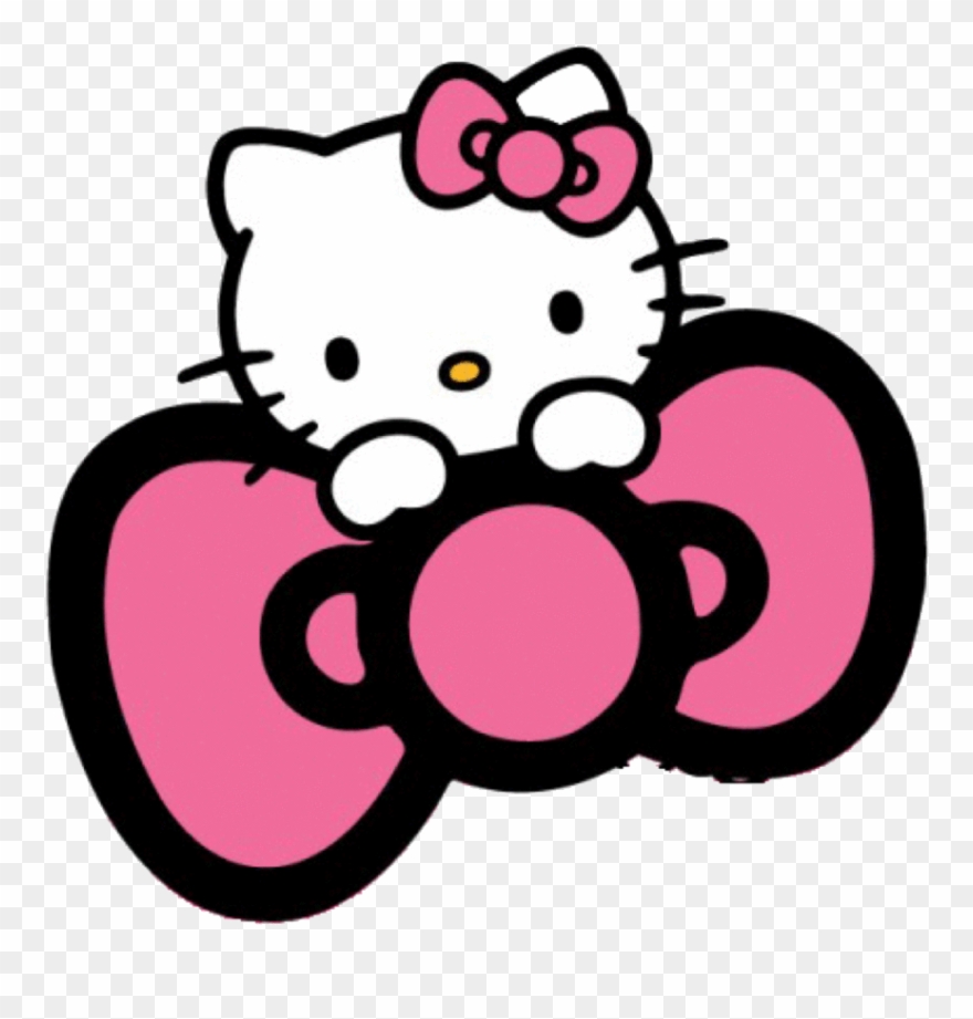 U30cf U30ed U30fc U30ad U30c6 U30a3 U30b9 U30bf U30b8 - Hello Kitty Pink Bow Clipart