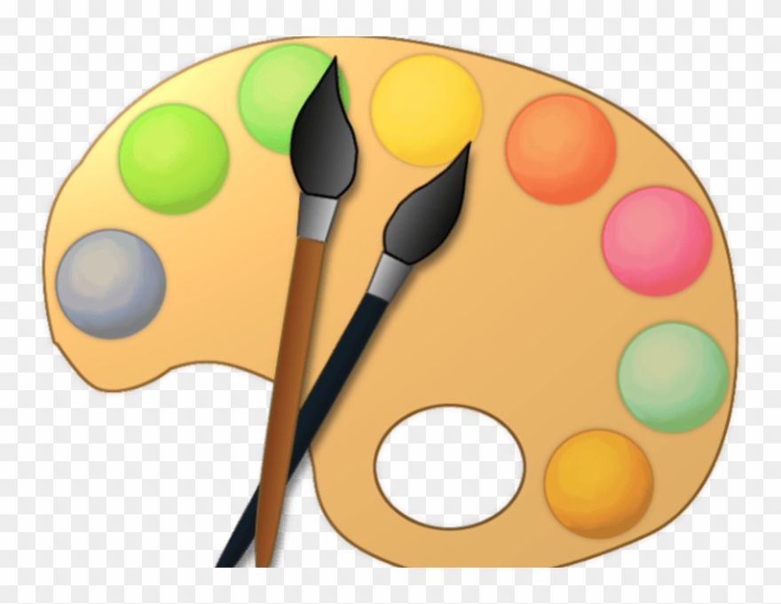Paint Clipart Palet - Painting Palette Clipart - Png Download