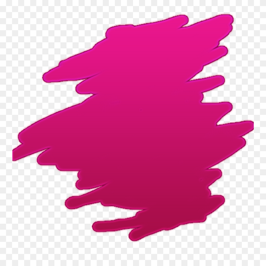 Pink Red Smear Smudge Paint Decoration Transparent - Mancha De Color Rosa Clipart