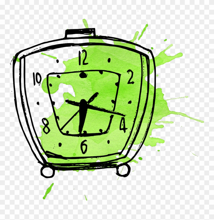 Ftestickers Clock Watercolor Stain Splash Paint Paintin - Vector Graphics Clipart