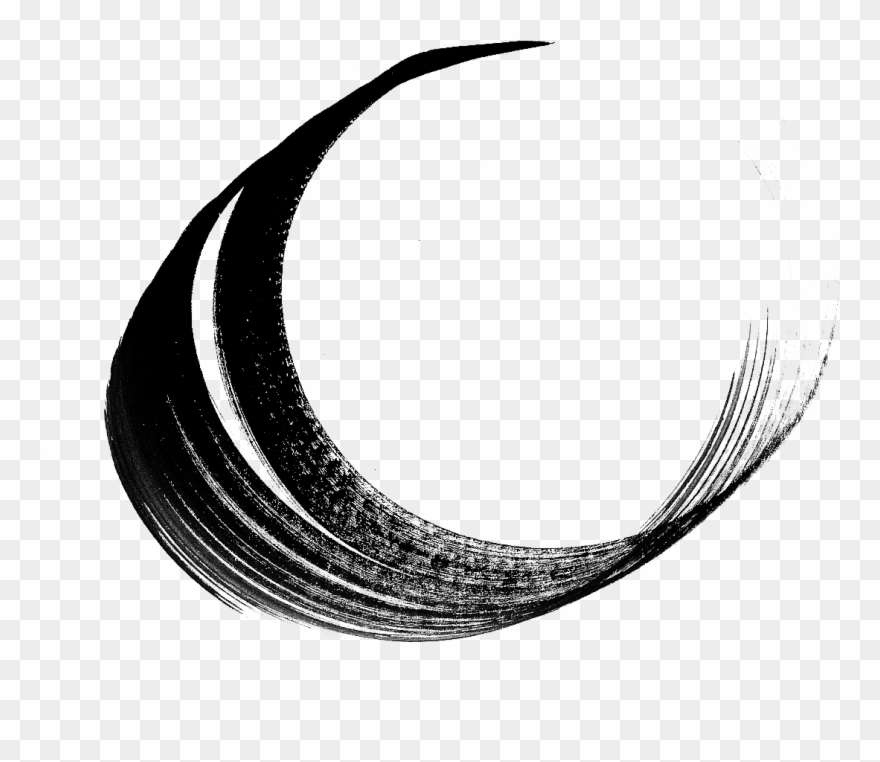 Circlepaintbrushstroke06 - Line Art Clipart