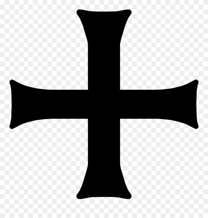 Crusade Cross Crusader Heraldry Png Image - Crusader Cross Png Clipart