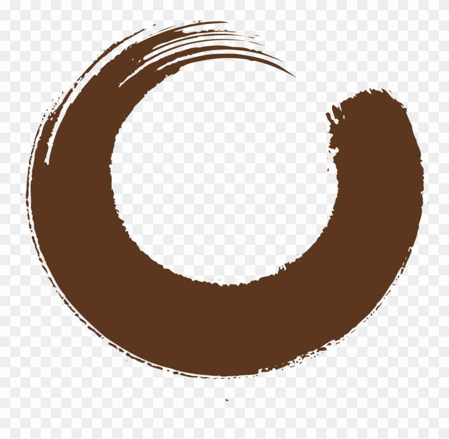 Circle Clipart Brush Stroke - Brown Circle Png Transparent Png