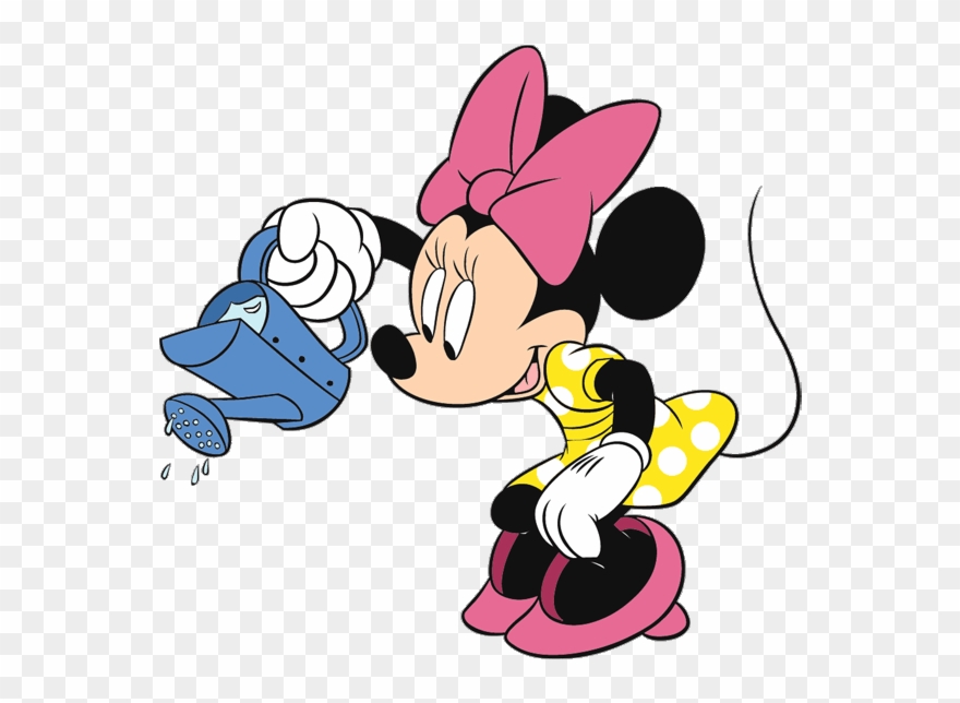 Mickey Mouse Clipart Garden - Minnie Y Mickey Primavera - Png Download