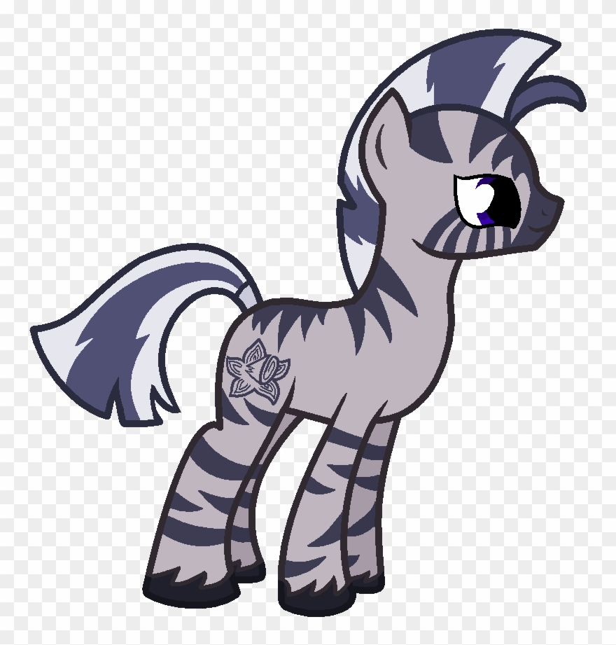 Mlp Fim Zebra Oc - Zebra Pony Mlp Clipart