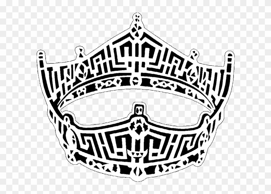 Miss America Crown Clip Art 101 Clip Art - Zazzle Miss America Crown In Gold Wristlet - Png Download