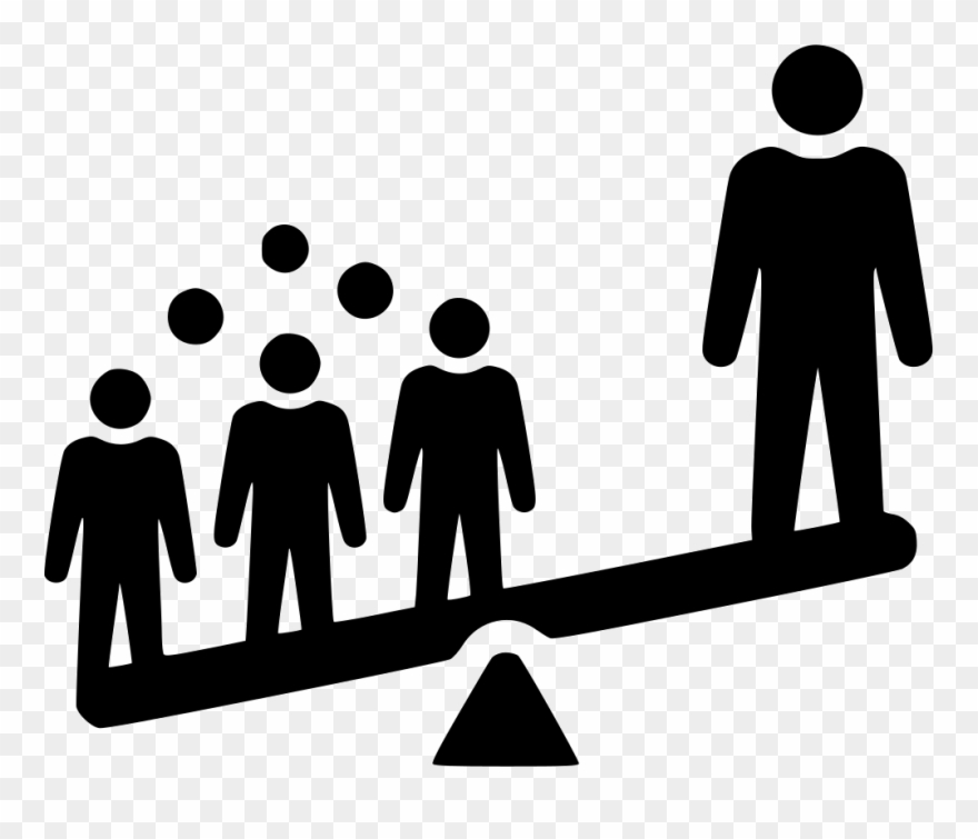 Humans Clipart Employee Selection - Income Inequality Icon Png Transparent Png
