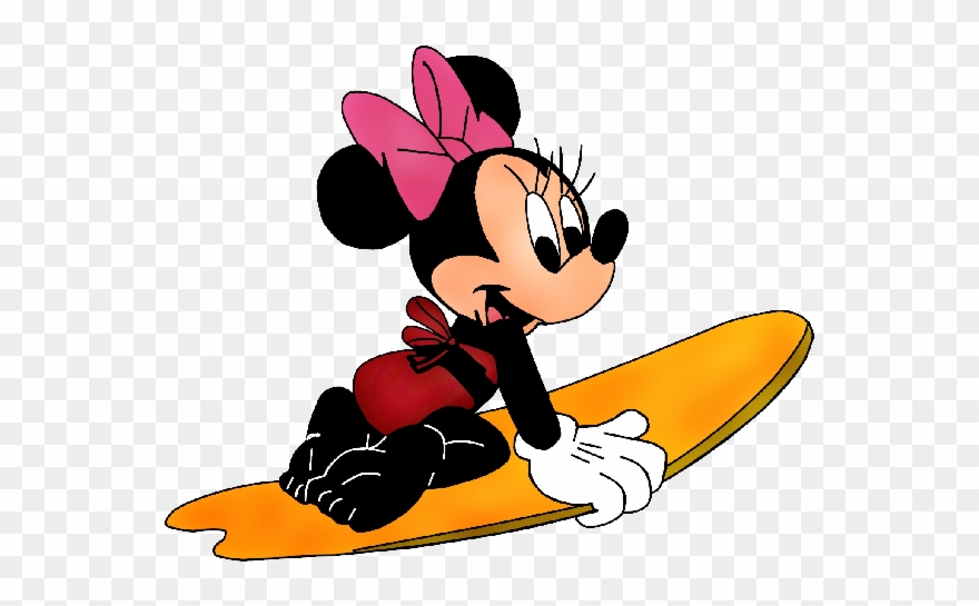 Cartoon Clipart Minnie Mouse Mickey Mouse Cartoon - Minnie Mouse In A Bathing Suit - Png Download