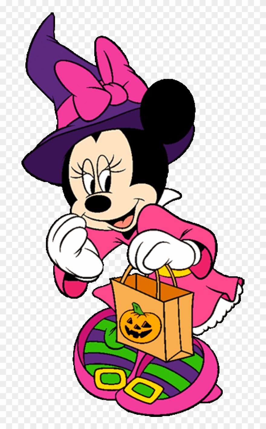 Halloween Minnie Mouse Clip Art - Minnie Mickey Mouse Halloween - Png Download