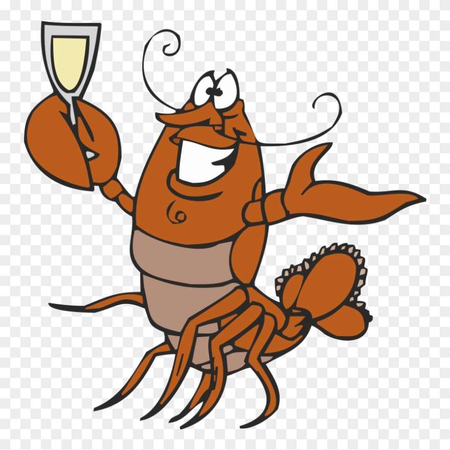 Food American Red - Happy Lobsters Clipart