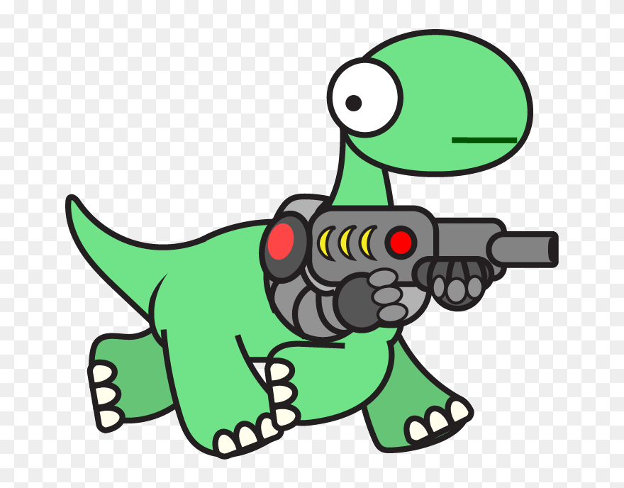 Dinosaur Clipart Animation - Roaring Cartoon Dinosaur Gif - Png Download