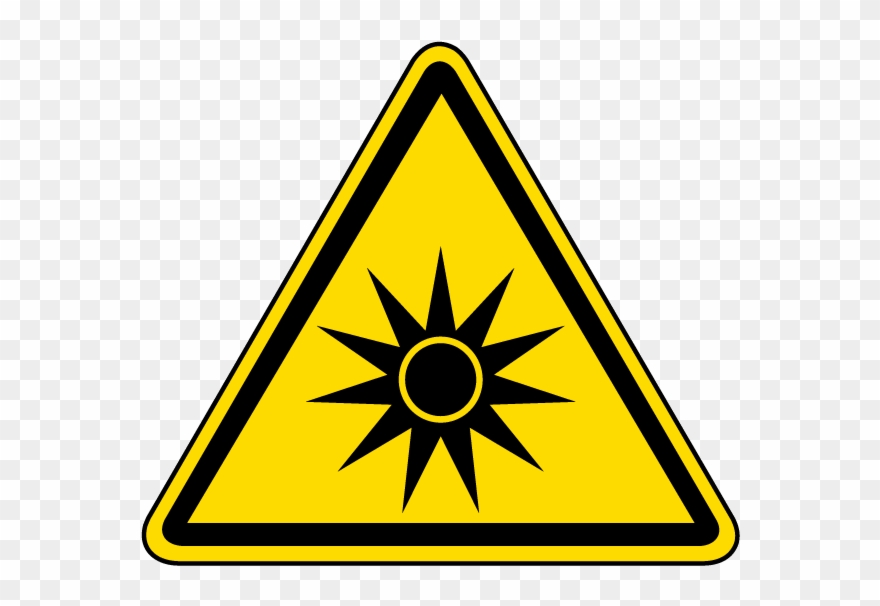 Optical Radiation Warning Label - Optical Radiation Warning Sign Clipart