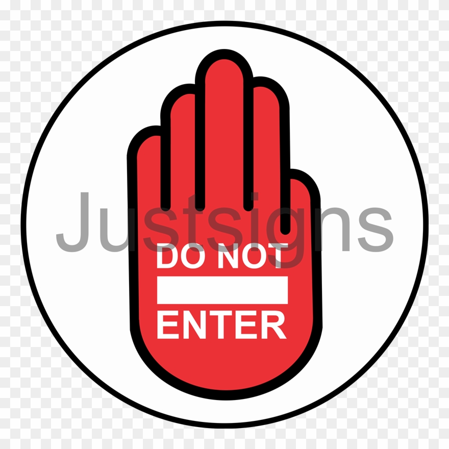 Do Not Enter Sign Clip Art - Png Download