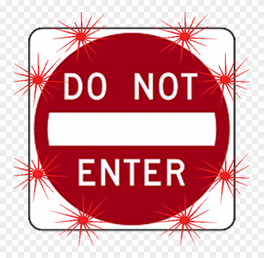 Image Logo For Lighted Roadway Signs - Road Sign Do Not Enter Clipart