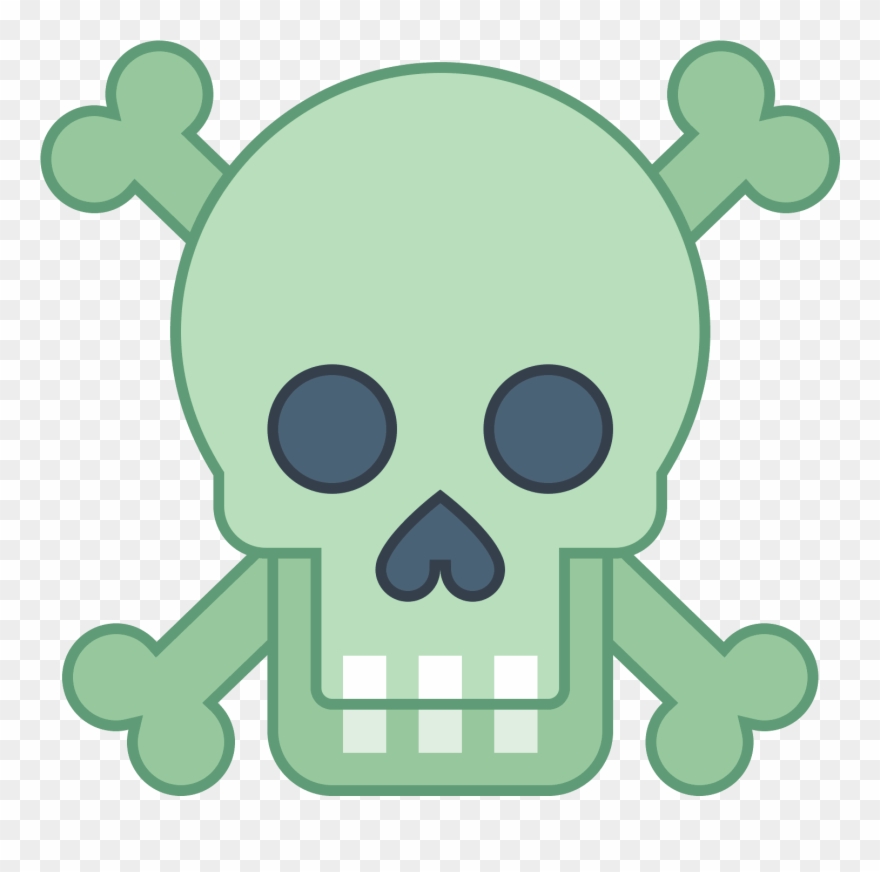 It Is An Icon Of A Skull The Two Bones In An X Clipart