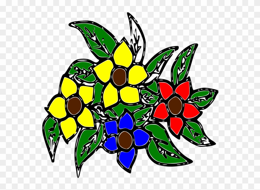 Flores Colors Clipart Large Size - Clip Art - Png Download