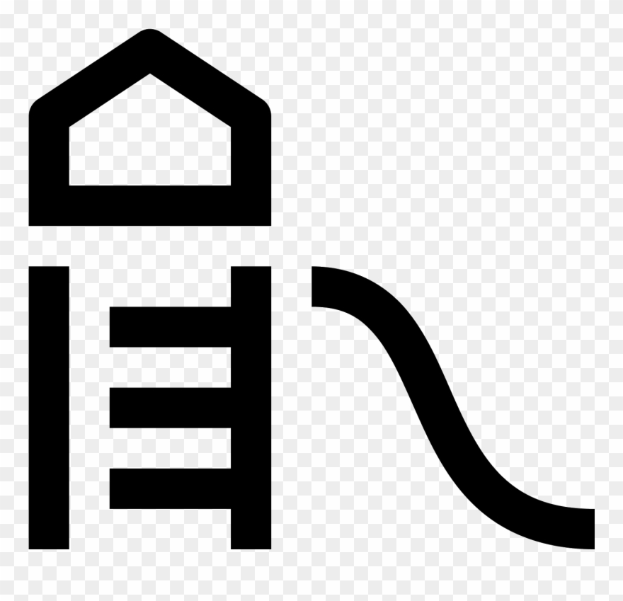 The Generic Playground Setup, An Angled Ladder Leading - Playground Icon Transparent Background Clipart