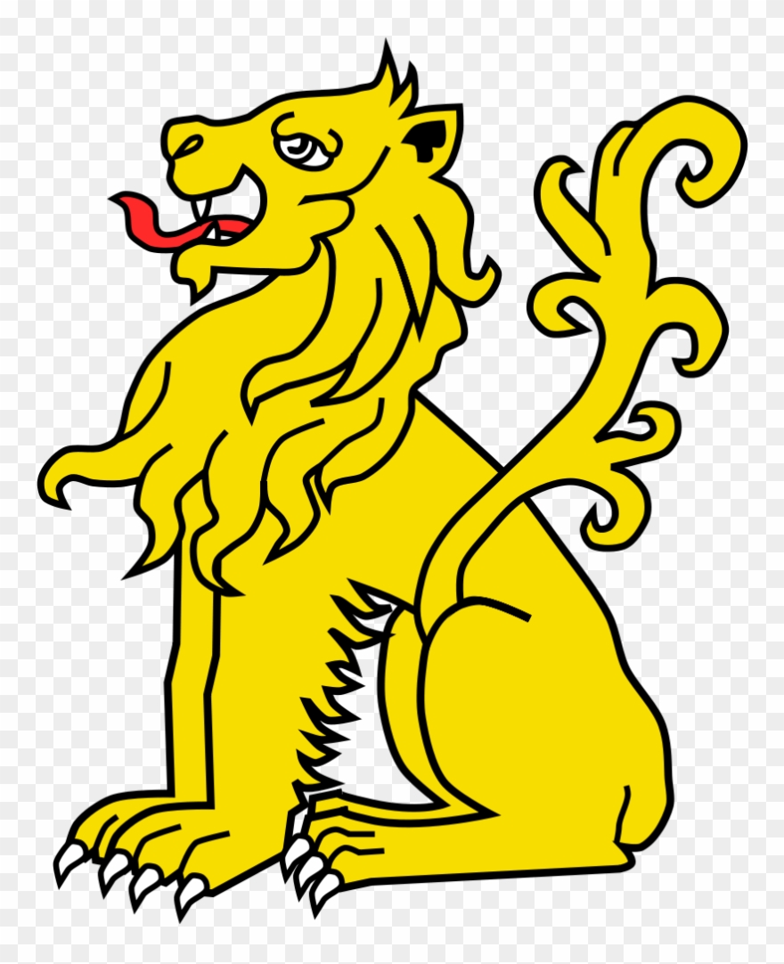 Cartoon Lions 19, Buy Clip Art - Coat Of Arms Lion - Png Download