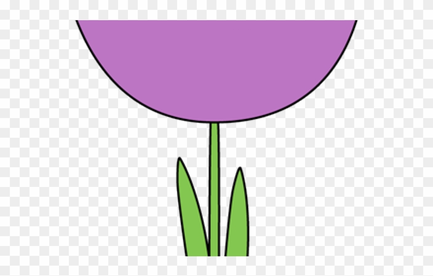 Tulip Clipart Purple Tulip - Png Download