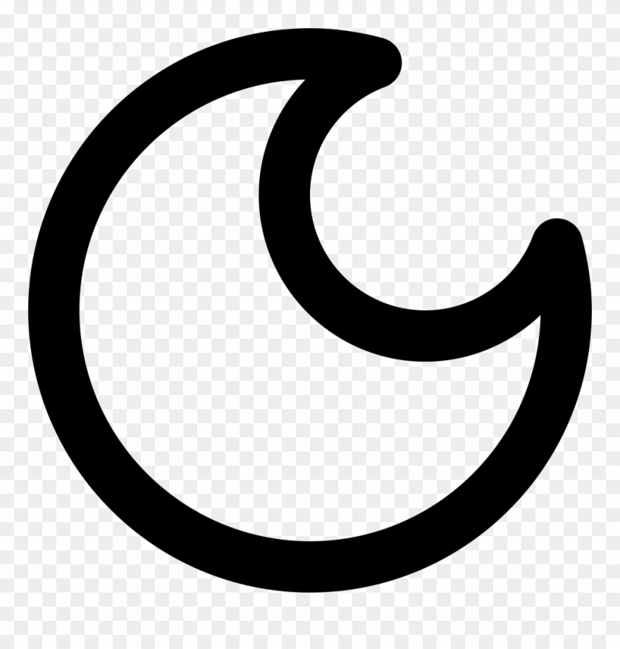 Png File - Crescent Moon Symbol Clipart