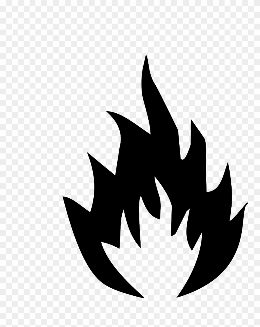 Printable Fire Flames - Irssi Logo Clipart