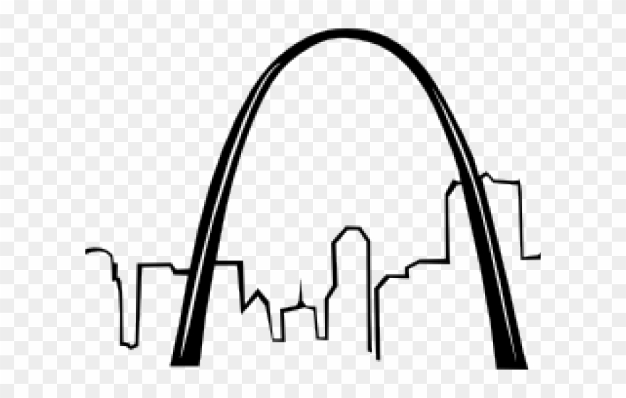 Places Clipart Saint Louis Arch - Saint Louis Arch Clipart - Png Download
