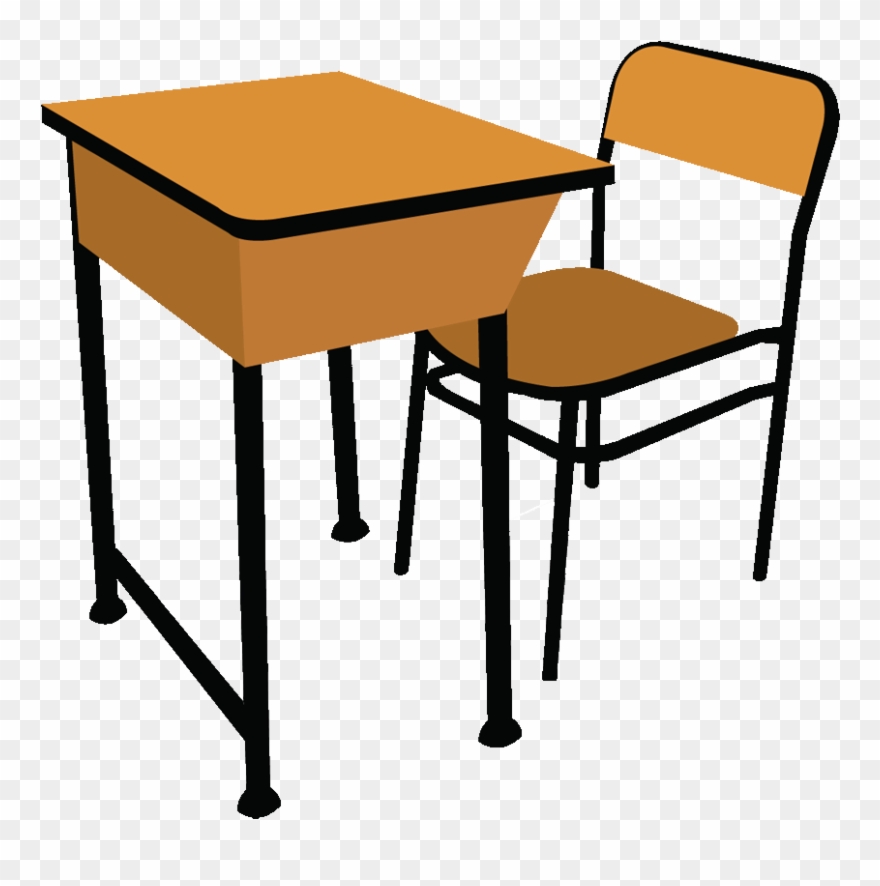 Table And Chairs Clip Art - Classroom Desk Clip Art - Png Download