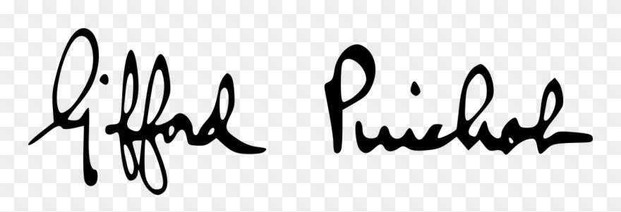 File - Giffordpinchot - Svg - Signature Clipart