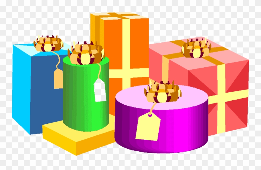 Gift Clipart Cylinder - Christmas Presents Clip Art - Png Download