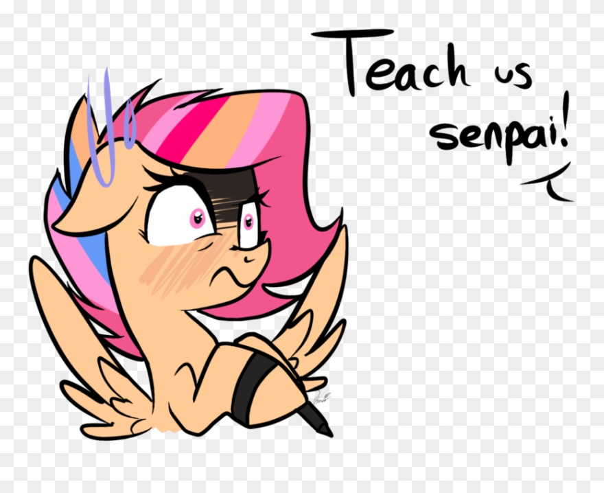 Teach Us Senpai By - Can Senpai Teach Clipart