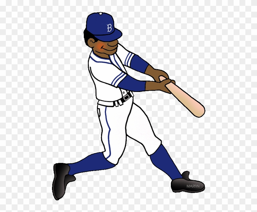 Best Baseball Clip Art Images Black - Jackie Robinson Drawing Easy - Png Download