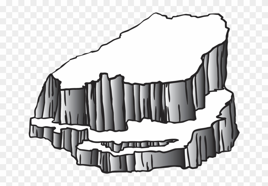 Plateau Clip Art Clipart Mesa Geography Clipart Clip - Plateau Black And White Clipart - Png Download