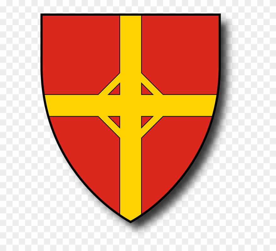 Shield Crest 14, Buy Clip Art - Heraldry Red Shield Png Transparent Png