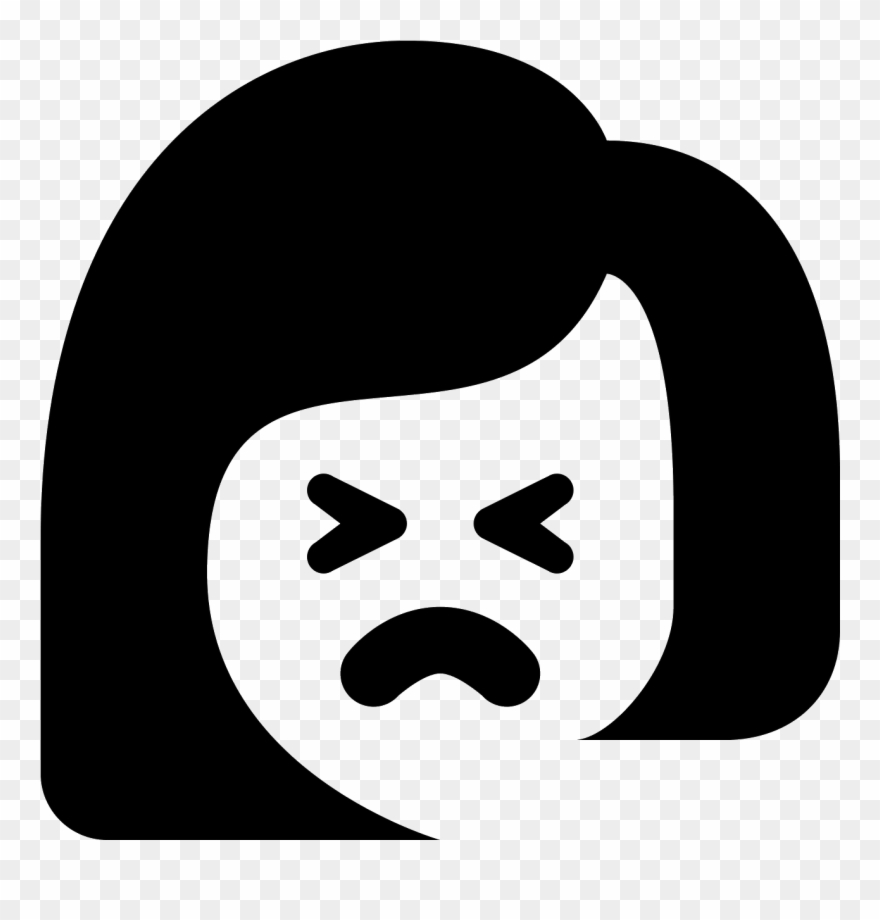 Verzweifelte Frau Icon - Woman Clipart