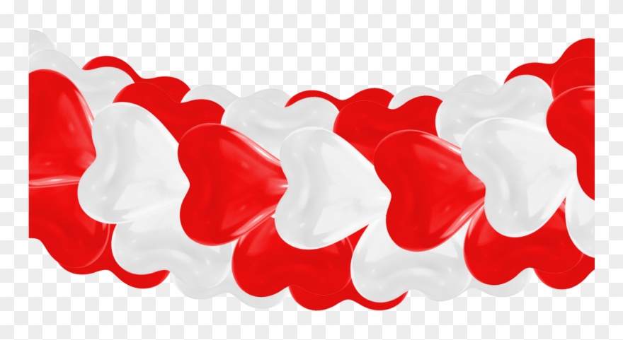 Girlande Mit Herzballons - White Clipart