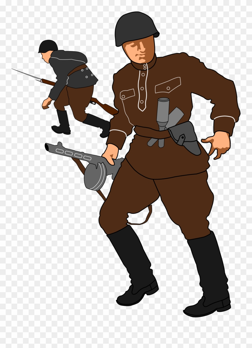 Cartoon Pictures Of Soldiers 5, Buy Clip Art - Draw A Soviet Soldier - Png Download