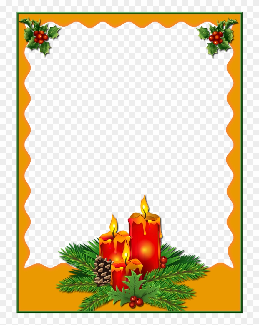 Pin By Mária Pospíšilová On My Christmas Png Frames - Velas De Natal Png Clipart