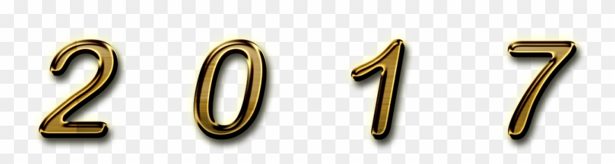 Schrift, 2017, Neujahr, Jahreswechsel - Number 2017 Png Clipart