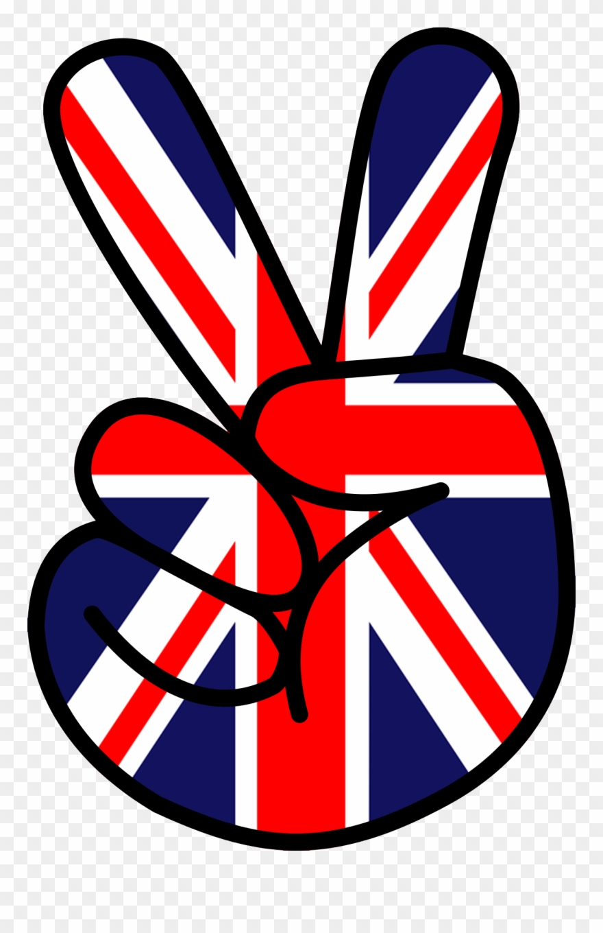 Patriotic Bunting Cliparts 4, Buy Clip Art - Union Jack Peace Sign - Png Download