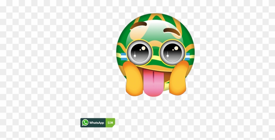 Lustiges Emoji Mit Argentinien Flaggen Makeup Und Schief - Emoticon Clipart