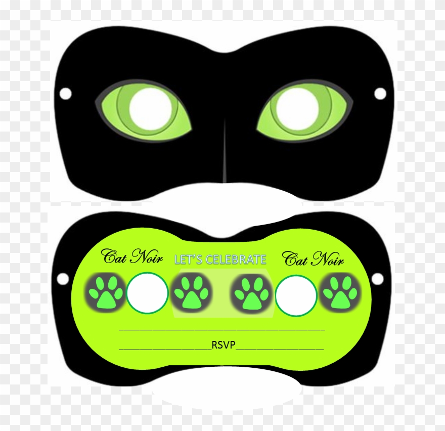 Ideas Para Tus Invitaciones De Ladybug And Cat Noir - Invitacion Cat Noir Clipart