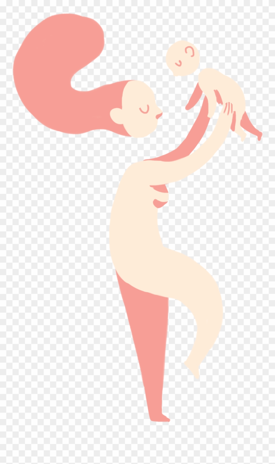 Beckenbodentraining Vor Und Nach Der Geburt - Illustration Clipart