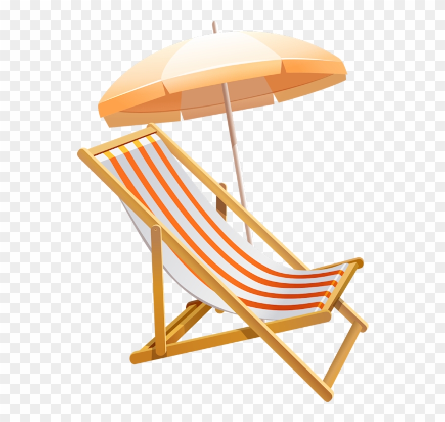 Accessoires Tubés Pour Creation - Beach Chair Clipart Transparent - Png Download