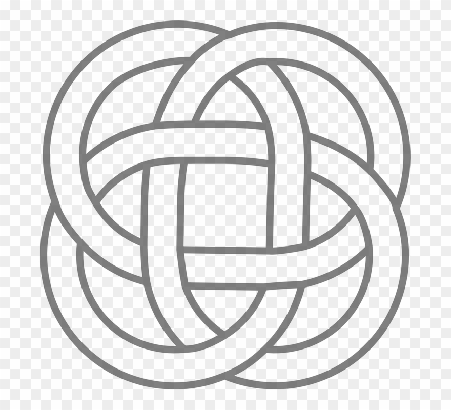Celtic Border 29, Buy Clip Art - Simple Celtic Knot Circle - Png Download